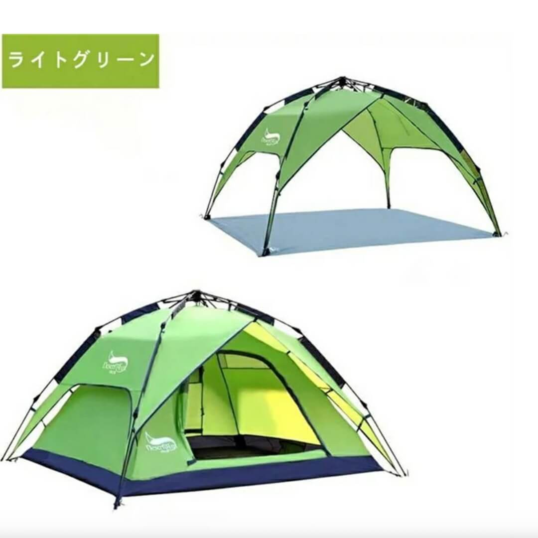 ⛺【Desert Fox】自動展開式ダブルテント|3~4人用アウトドア対応モデル