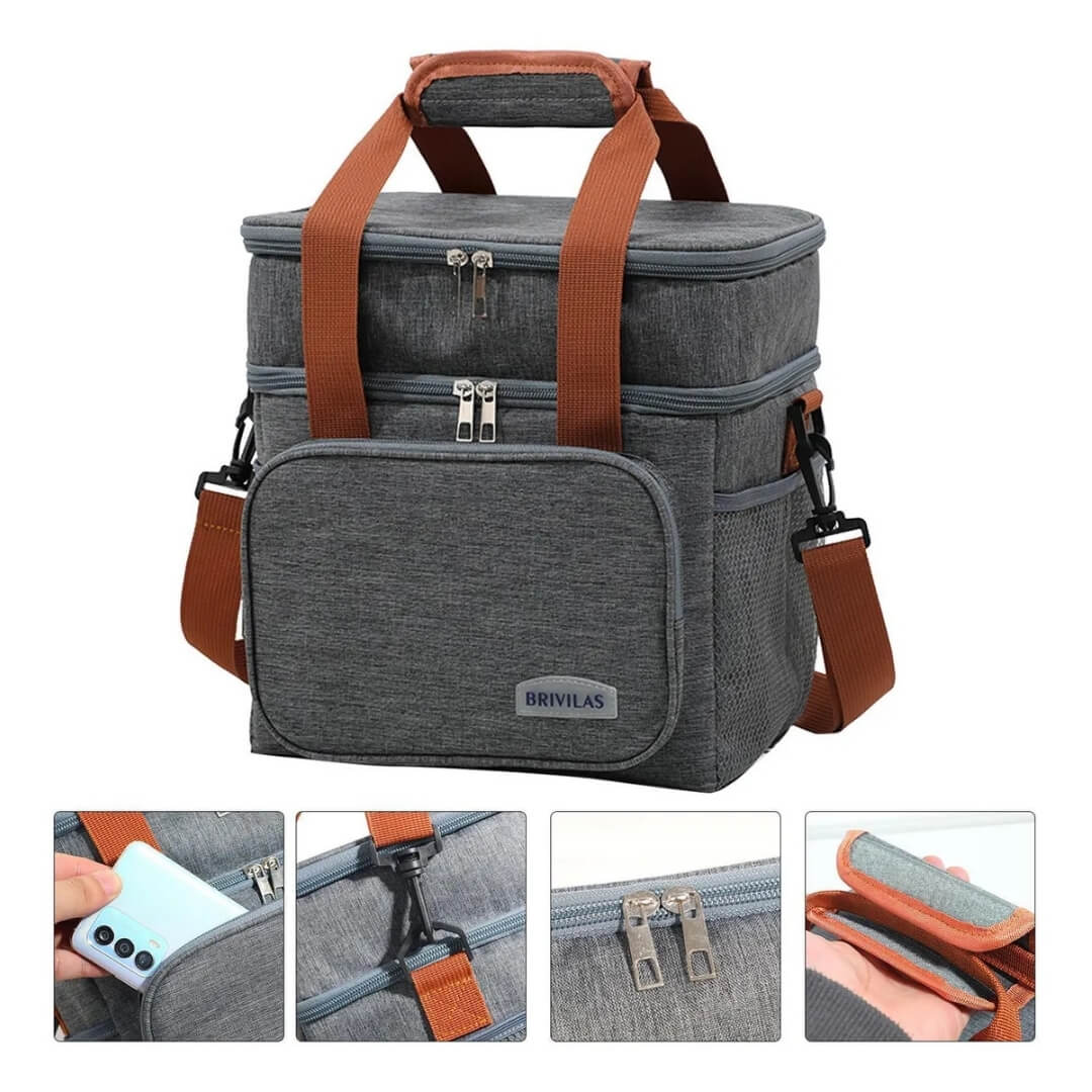 🎒 キャンプ&ピクニックの必需品!多機能保冷バッグ【未来雅™】