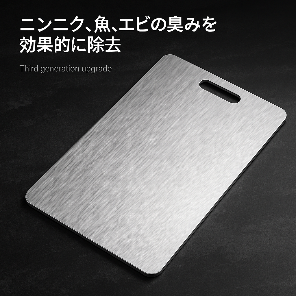 ステンレス製カッティングボード|モダンなキッチンの新定番【未来雅™】
