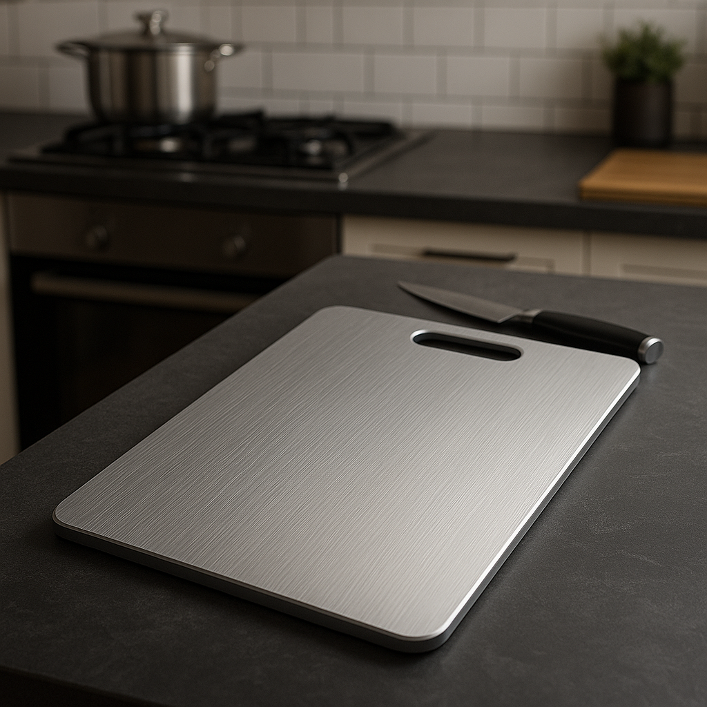 ステンレス製カッティングボード|モダンなキッチンの新定番【未来雅™】