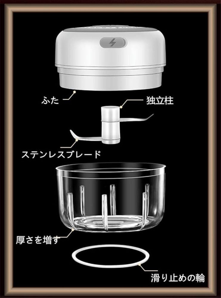 電動スマートみじん|たった一つのボタンで、料理のストレスがゼロになる - 新登場【未来雅™】