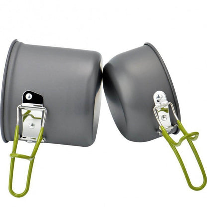 TATEMU アウトドア調理セット｜1〜2人用 軽量クッカー＆パン 【未来雅™】