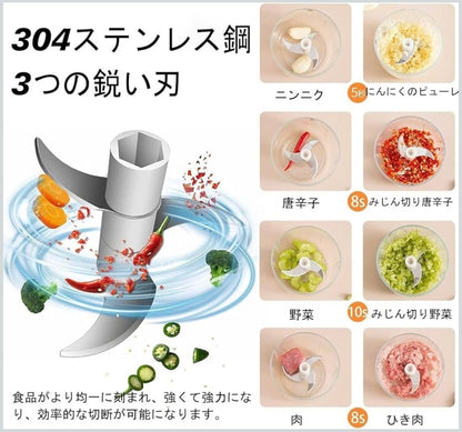 電動スマートみじん｜たった一つのボタンで、料理のストレスがゼロになる - 新登場【未来雅™】