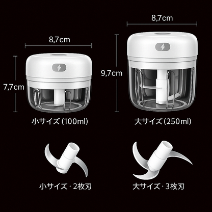 電動スマートみじん｜たった一つのボタンで、料理のストレスがゼロになる - 新登場【未来雅™】
