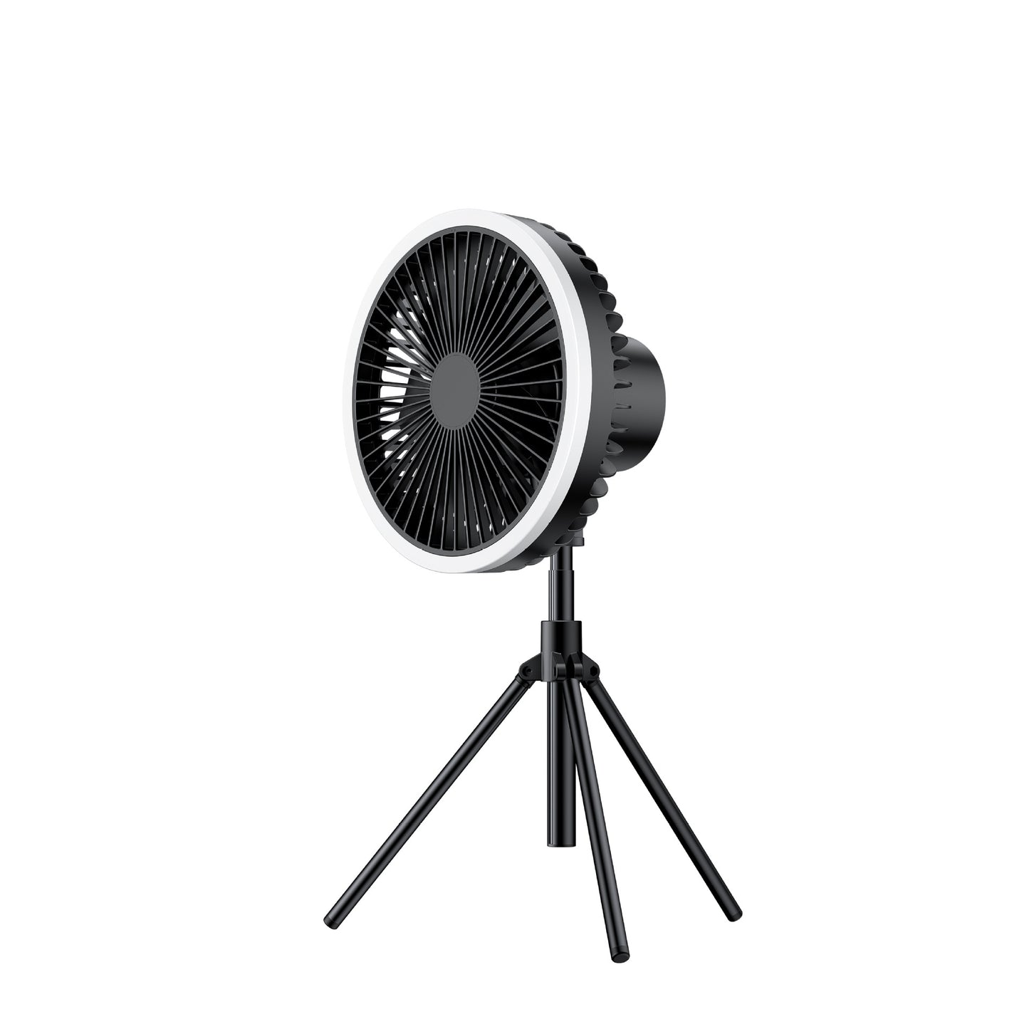 トリプルブリーズ・キャンプファン｜LEDライト・モバイルバッテリー搭載の多機能ミニ扇風機【未来雅™】